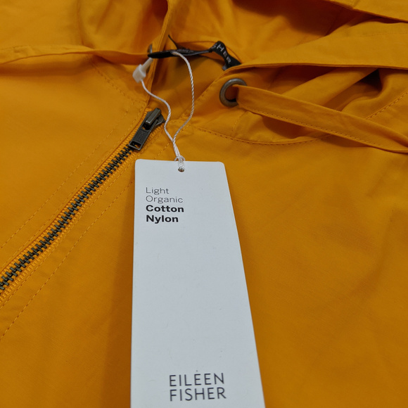 Eileen Fisher Hooded Zip Up Jacket Size L - Picture 4 of 8